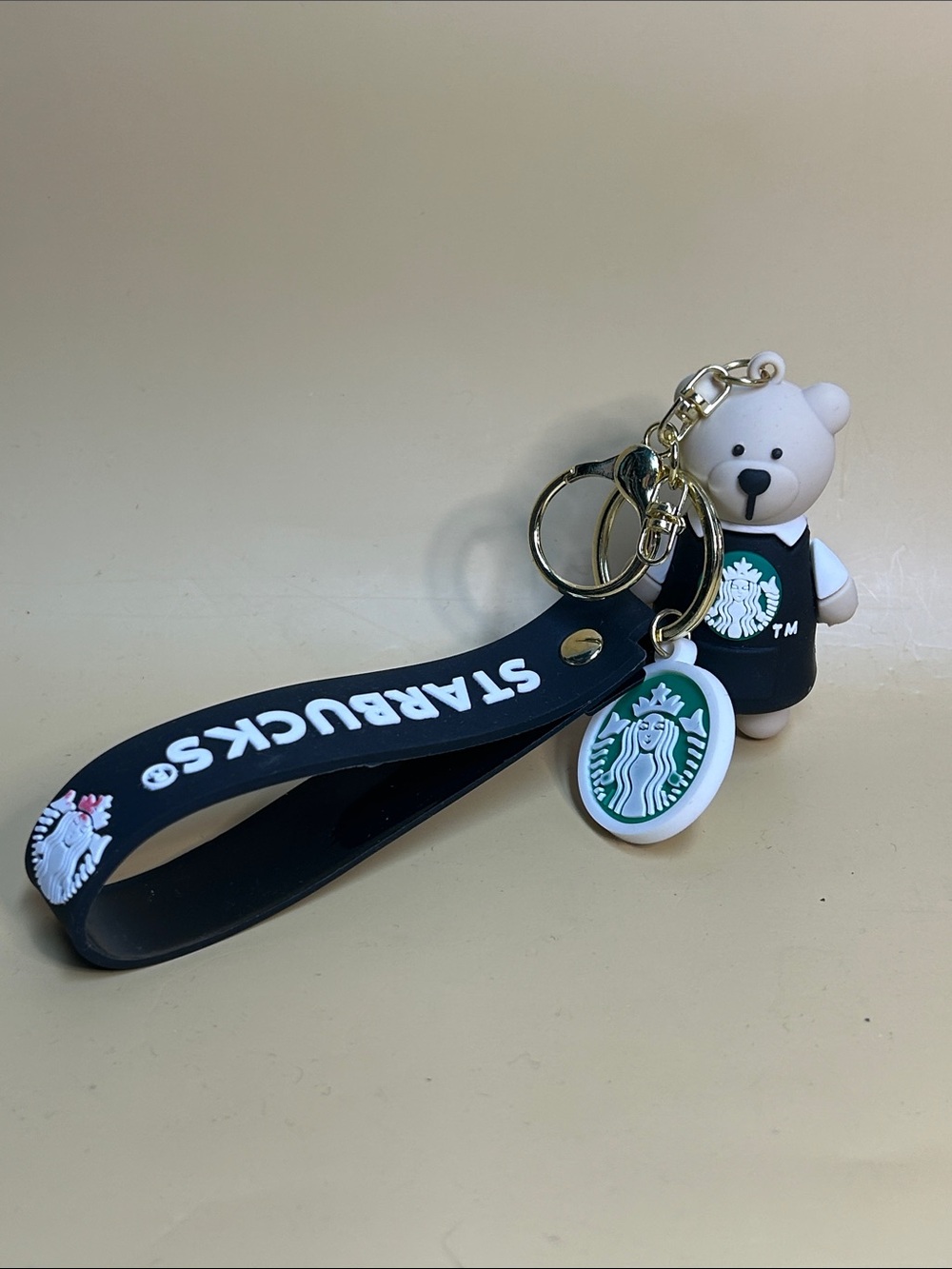 Starbucks Bear barista Keychain Wrist Strap